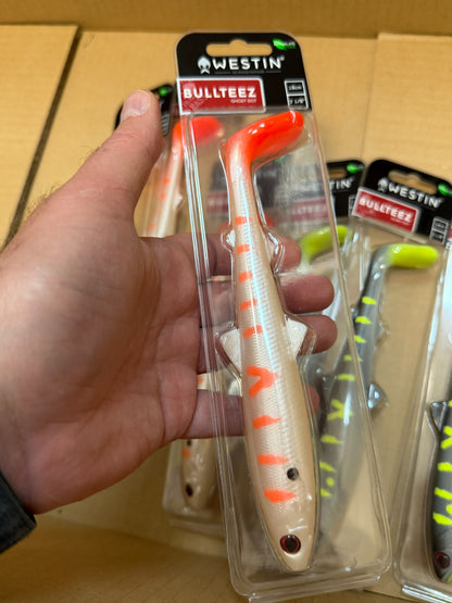 LIMITOWANY ! Guma Westin BullTeez Shadtail 18cm - Ghost Dot /EDYCJA DRAPIEŻNIK/