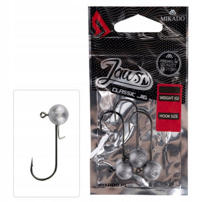 MIKADO GŁÓWKA JIGOWA - JAWS CLASSIC 10g-1/0 op.3szt.