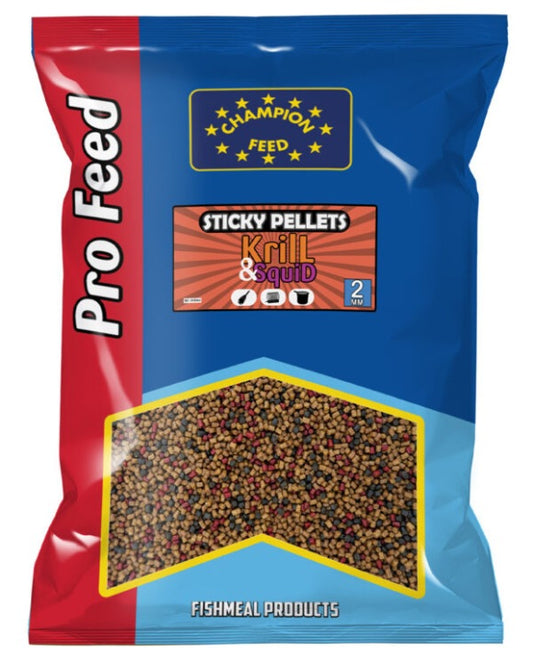 Pellet Sticky Champion Feed Method Feeder Krill Squid 2mm 650g