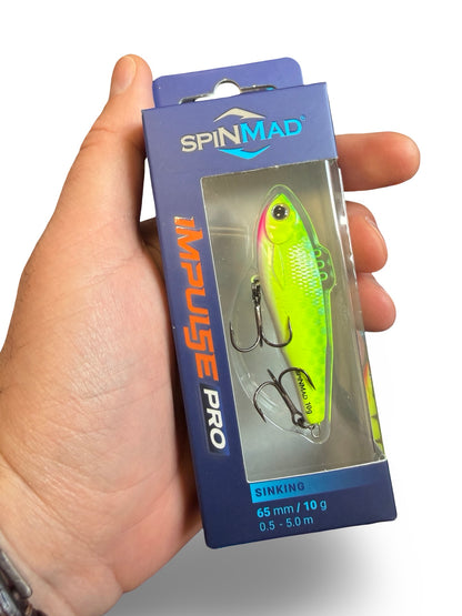 3908 Wobler Wertykalny Cykada SpinMad Impulse PRO 6,5cm 10g 1szt