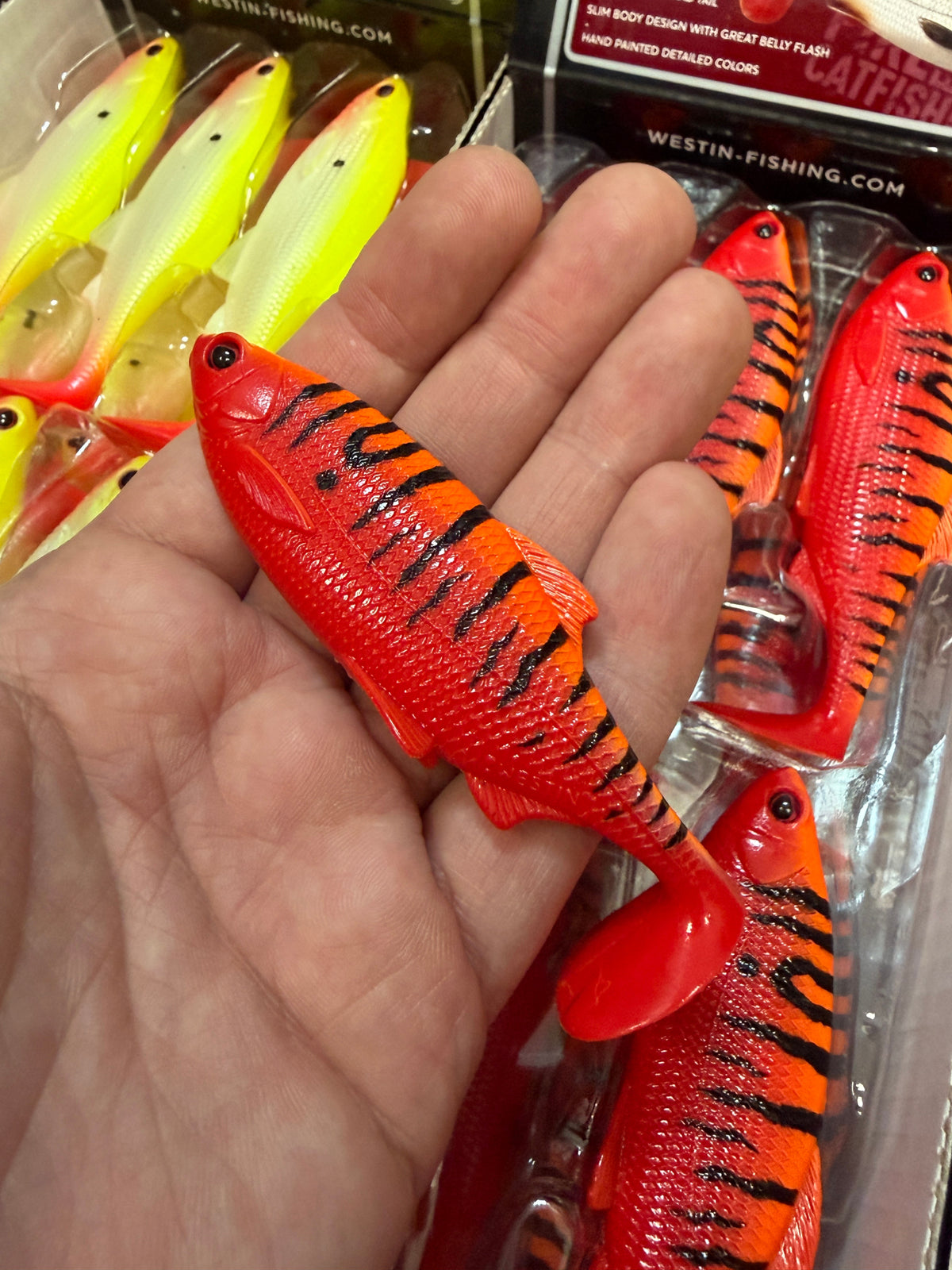 LIMITOWANY ! Guma Westin Ricky The Roach 10cm - Flame Dot EDYCJA DRAPIEŻNIK 1szt