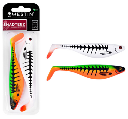 Zestaw 2SZT - Gumy Westin ShadTeez 12cm - Bone Series /Halloween 2026