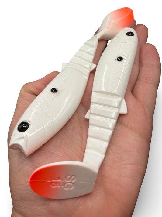 LIMITOWANY ! Guma Savage Gear Cannibal 15cm - White Dot /EDYCJA DRAPIEŻNIK/ 1szt