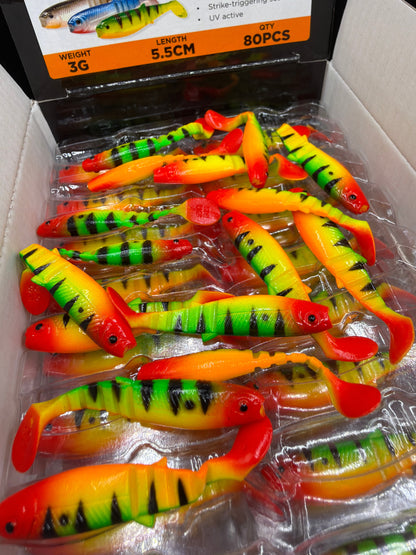 LIMITOWANY ! Guma Savage Gear Cannibal 5,5cm - Fire Dot /EDYCJA DRAPIEŻNIK/ 1szt