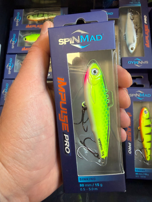4008 Wobler Wertykalny Cykada SpinMad Impulse PRO 8cm 15g 1szt