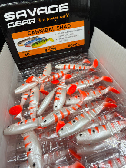 LIMITOWANY ! Guma Savage Gear Cannibal 5,5cm - Ghost Dot /EDYCJA DRAPIEŻNIK/ 1szt
