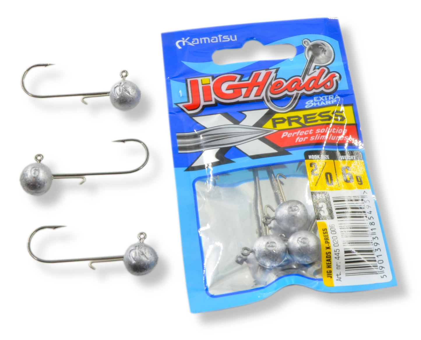 Główka jigowa Kamatsu X-Press [2/0 - 6g] - 3sztuki